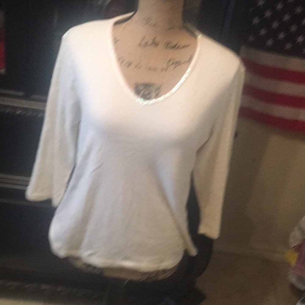 Beautiful off white Sweater with Sequins